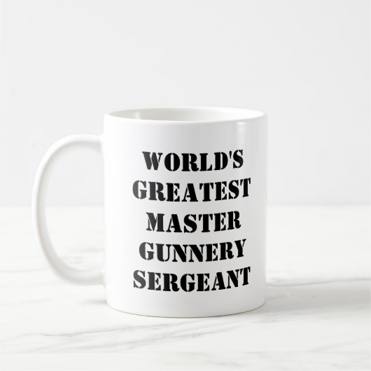 Mug "Le plus grand sergent-chef du canon du monde" (Gauche)