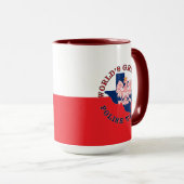 Mug Le plus grand Texan polonais du monde (Devant droit)
