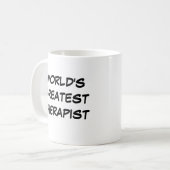 Mug "Le plus grand thérapeute du monde" (Devant gauche)