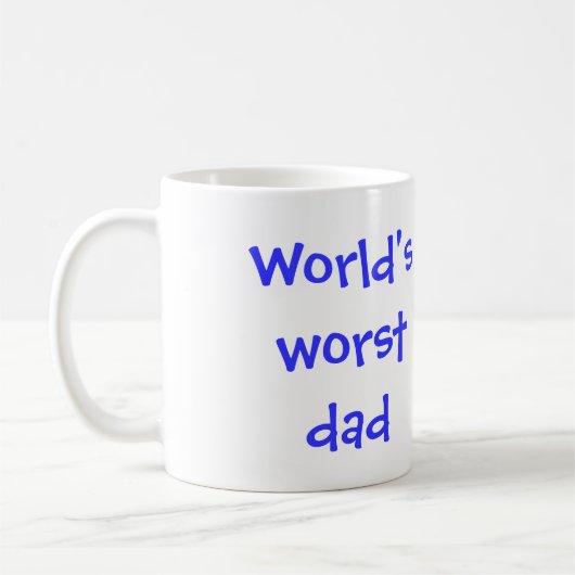 Mug Le plus mauvais papa du monde (Gauche)