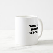 Mug Le plus mauvais professeur des mondes (Devant droit)