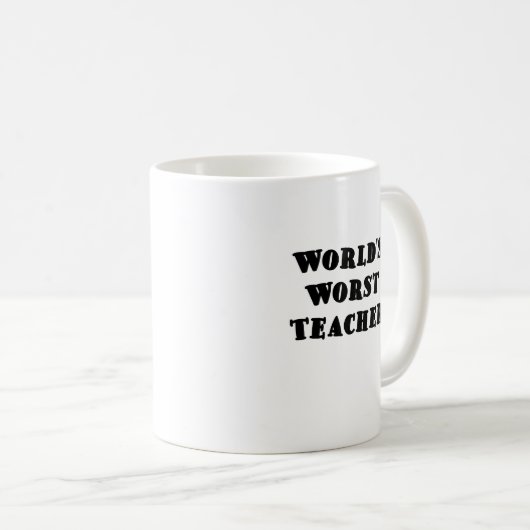 Mug Le plus mauvais professeur des mondes (Devant droit)
