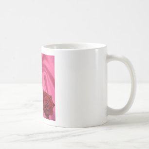 Mug Le poème de petite-fille - soie rose et s'est levé