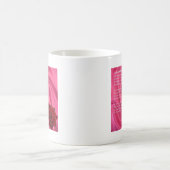 Mug Le poème de petite-fille - soie rose et s'est levé (Centre)