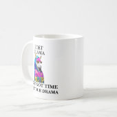 Mug Le Poète Llama Aint A Du Temps Pour Votre Drame (Devant gauche)
