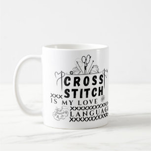 Mug Le Point De Croix Est Ma Langue Amoureuse - Amoure
