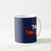 Mug Le poisson rouge fantastique sur la vague de Seiga (Devant droit)