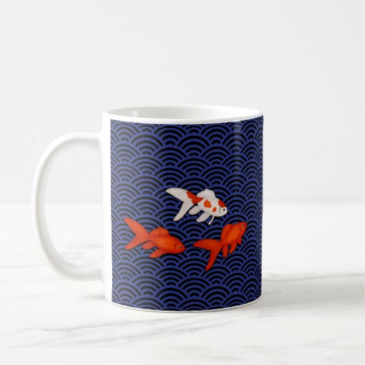 Mug Le poisson rouge fantastique sur la vague de Seiga (Gauche)