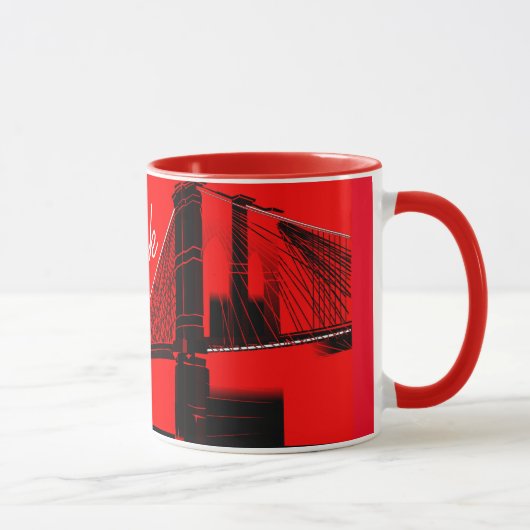 Mug Le pont de Brooklyn conception de New York (Droite)