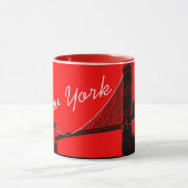 Mug Le pont de Brooklyn conception de New York (Centre)