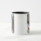 Mug Le Pont de L'Europe : détail d'un homme et d'un a (Centre)