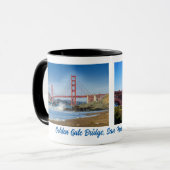 Mug Le pont du Golden Gate de San Francisco, (Devant gauche)