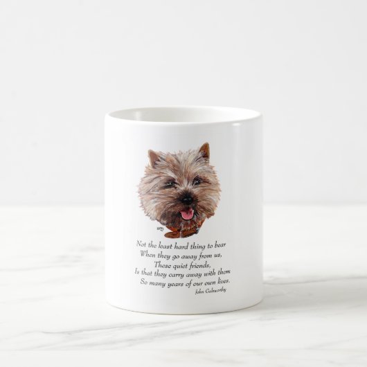 Mug Le pont Rainbow de Cairn Terrier (Centre)