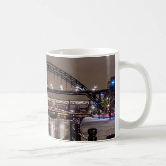 Mug Le pont Tyne la nuit (Droite)