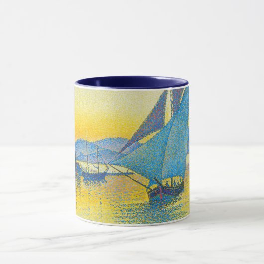 Mug Le port au coucher du soleil, Signac (Centre)