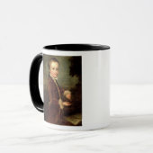 Mug Le portrait de Wolfgang Amadeus Mozart a vieilli (Devant gauche)