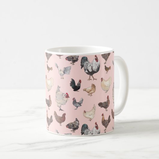 Mug Le poulet heureux (Devant droit)