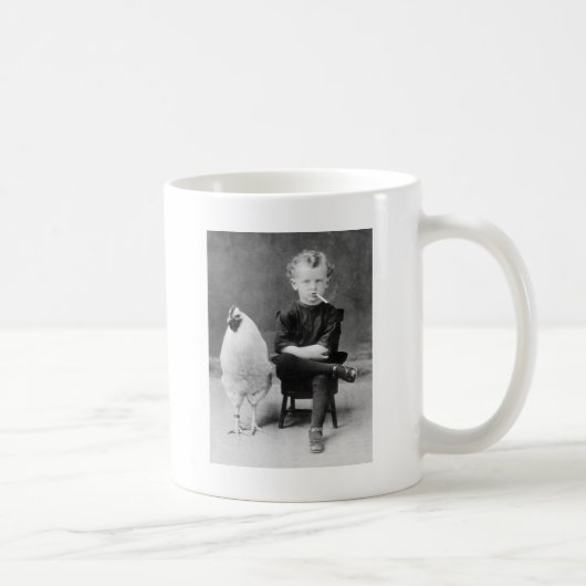 Mug Le poulet m'a conduit à la fumée ! (Droite)