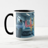Mug Le pouls d'un hôpital (Gauche)