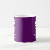 Mug Le pourpre gardent le scintillement calme sur le (Centre)