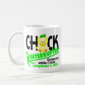 Mug Le poussin a interrompu le lymphome 2 (la chaux) (Gauche)