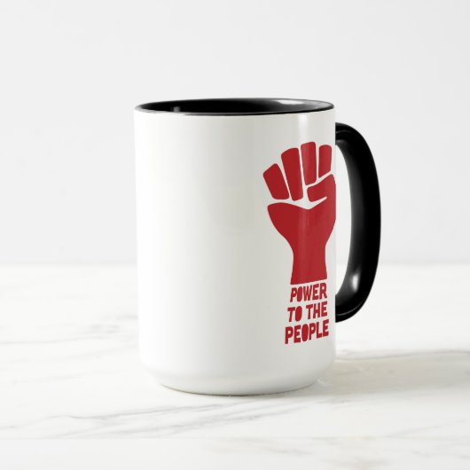 Mug Le pouvoir au peuple (Devant droit)
