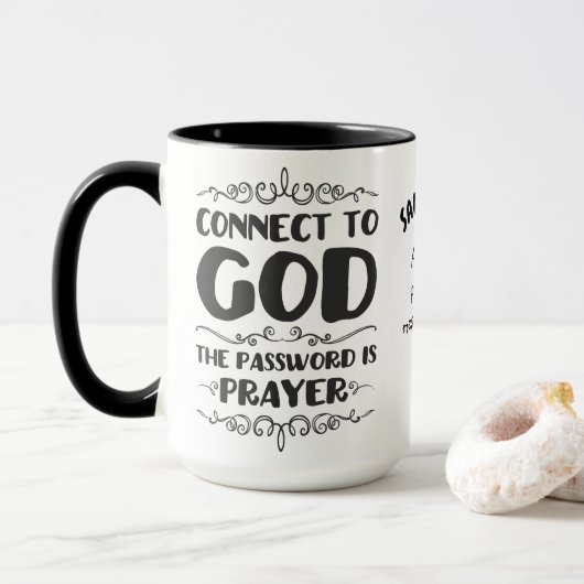 Mug Le pouvoir de la coutume de prière (Avec donut)