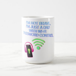 Mug Le pouvoir du WiFi de papa - Je ne suis pas courag