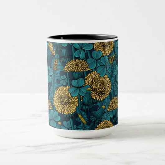 Mug Le pré en jaune et bleu (Centre)