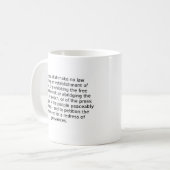 Mug Le premier amendement (Devant gauche)
