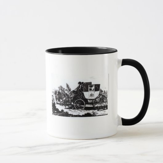 Mug Le premier car de courrier, 1784 (Droite)