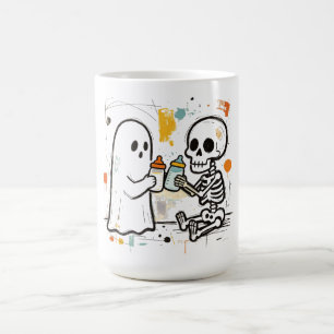 Mug Le premier Halloween de bébé, fantôme squelette