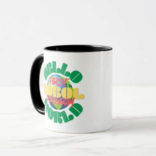 Mug Le premier programme Hello World de programmation  (Devant gauche)