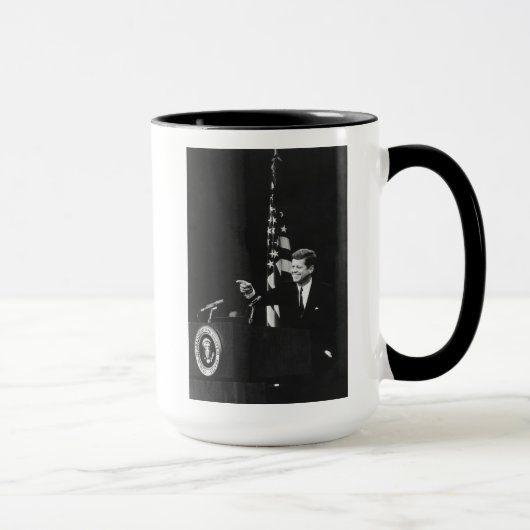 Mug Le président américain John Kennedy lors d'une con (Droite)
