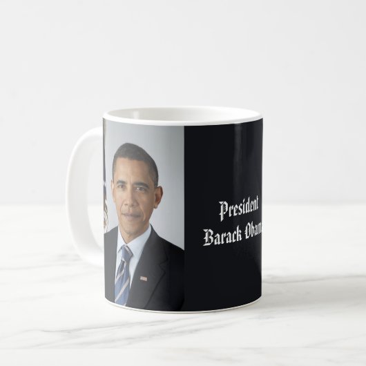 Mug Le président Barack Obama, 1er mandat Portrait Off (Devant gauche)