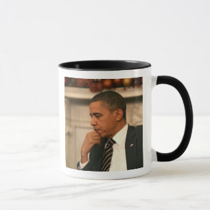 Mug Le président Barack Obama réfléchit lors de sa ren