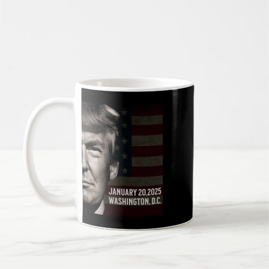 Mug Le Président Donald Trump 2025 Date d'ouverture (Gauche)