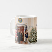 Mug Le Président Donald Trump et Noël 2017 de Melania (Devant gauche)