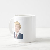 Mug Le président Donald Trump fusionne Recherché drôle (Devant gauche)