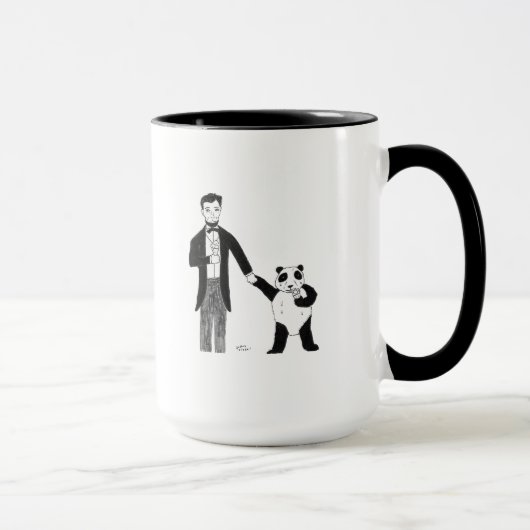 Mug Le Président Lincoln et un panda apprécient la (Droite)