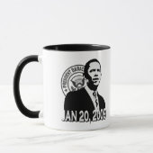 Mug Le Président Obama Inauguration BW (Gauche)