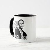 Mug Le Président Obama Inauguration BW (Devant gauche)