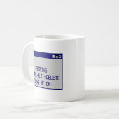 Mug Le pressurage de CTRL-Alt-Del m'allume (Devant gauche)