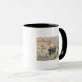Mug Le prince de Galles visitant le bâtiment (Devant droit)