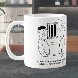 Mug Le prisonnier en prison dit le solliciteur dans sa