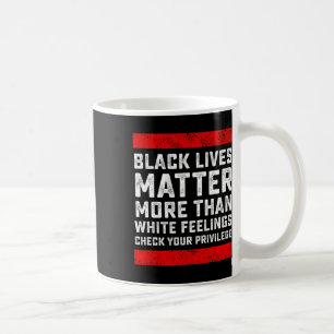 Mug Le problème de la vie noire plus que les sentiment