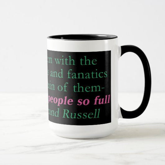 Mug Le problème entier avec le monde est (Droite)