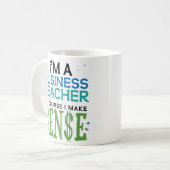 Mug Le professeur d'affaires se comprend le cadeau (Devant gauche)