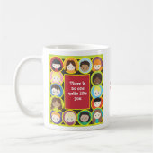 Mug Le professeur de diversité de visages d'enfants (Gauche)