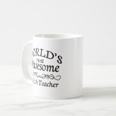 Mug Le professeur de maths le plus impressionnant du (Devant gauche)
